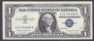 [AU] 1957-B Silver Certificate 1 Dollar U31704006A [014-1] - Picture 1 of 2