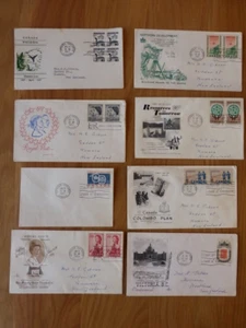 8 x CANADA First Day Cover FDC 1957/62 inc ROYAL VISITS - Picture 1 of 4
