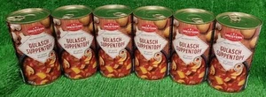 (6,18€/L) 6x Dreistern GULASCHSUPPE m. Kartoffeln XXL Dose 1,2 Liter! Versand 0€ - Bild 1 von 11