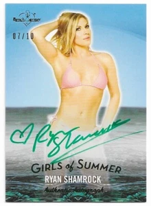 2025 BENCHWARMER GIRLS OF SUMMER RYAN SHAMROCK AUTOGRAPH AUTO ON CARD /10 WWE - Picture 1 of 2
