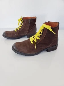 Steve Madden Mujer GOBBIN Botas con Cordones al Tobillo Cuero Marrón Cremallera Tacones Bajos Talla 10 - Imagen 1 de 11