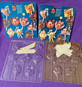 Seltene Disney Mickey Mouse and Friends Schokolade Lutscher Formen Wilton 2114-3602 - Bild 1 von 2