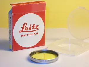 Leica / Leitz / Yellow filter E39 / for Summicron M 50 mm - New from Old Stock! - Picture 1 of 4