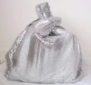 Martin Margiela Kettenhemd Tasche grau Leder silber Mesh Metall - Bild 1 von 5