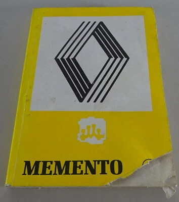 Diagnosehandbuch Renault Memento per R4/ R5/ Alpine Gta / Trafic / Ecc. 1988 - Immagine 1 di 3