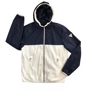 Guess Zip Up Windbreaker Mens Size Large Navy Blue - Picture 1 of 7