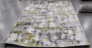 GREY / GREEN 6' X 9' Back Stain Rug, Reduced Price 1172757345 SKY193G-6 - Picture 1 of 4