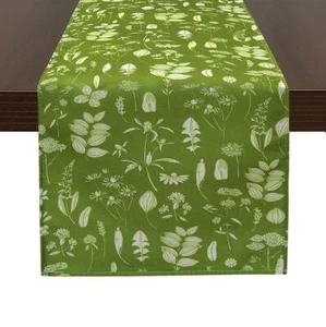 Herbs Pattern Table Runner for Summer Home Decor 72 Inches Long Farmhouse Rus... - Picture 1 of 6
