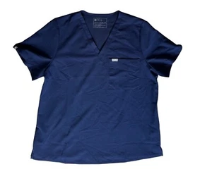 FIGS Size XXL Womens Navy Blue Catarina One Pocket Soft Scrub Top Excellent - Picture 1 of 16
