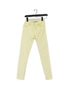 Topshop Women's Jeans W 26 in; L 30 in Yellow Cotton with Elastane Skinny - Picture 1 of 6