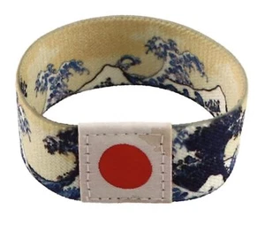 Hokusai Wellen große Welle vor Kanagawa Japan Kunst Mount Fuji rote Sonne Armband - Bild 1 von 2