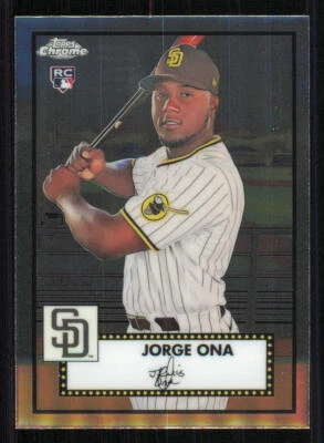 2021 Topps Chrome Platinum Anniversary #113 Jorge Ona Rookie - Image 1 of 2