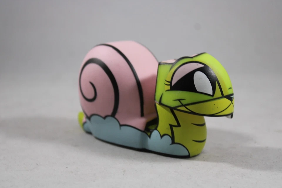 MISSING EARS - Joe Ledbetter Snail Bunny JLED Chaos Bunnies Minis 4" Art Toy - Image 1 of 4