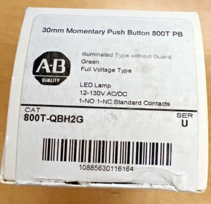 ALLEN-BRADLEY 800T-QBH2G - **Brand NEW Open Box** Momentary Push Button Green - Bild 1 von 8