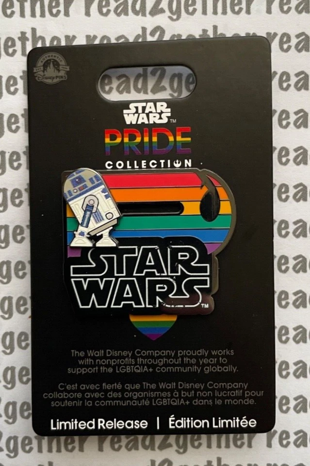 Disney Pin Pride Night 2024 Disneyland After Dark R2-D2 Slider Star Wars