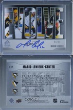 2020-21 SP Signature Edition Legends Silver Spectrum Foil /35 Mario Lemieux Auto