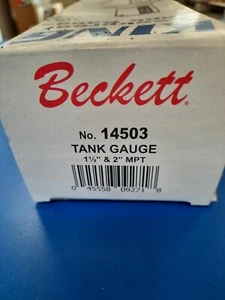 BECKETT - 14503 TANK GAUGE 1-1/2" & 2" NPT - HORIZONTAL 26-27" TANK - Picture 1 of 4