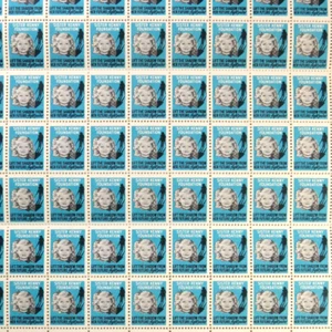 Full Sheet Poster Stamps Sister Kenny Foundation Fight Polio Minneapolis MN - Picture 1 of 6
