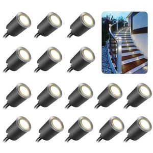 SMY Lot de 16 Spot LED Encastrable Extérieur IP67 Étanche Ø 32mm Spots à Enca... - Photo 1 sur 8