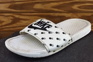 Nike Sz 8 M White Slide Synthetic Women Sandals 618919105 - Picture 1 of 8