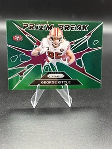 Prizm Football Green Prizm Break Insert George Kittle #2 2024 - Imagen 1 de 2