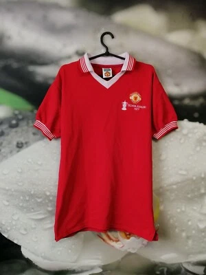 Camiseta Manchester United MU 1977 Jubileo de Plata local camiseta marcador sorteo talla M - L Foto 1 de 4