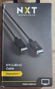 NXT Technologies 6' Display Port Audio/Video Cable, Black, NX51763 - Picture 1 of 2