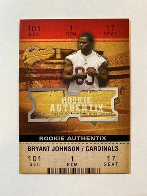 2003 Fleer Authentix - Rookie Authentix Bryant Johnson #113 /1250 (RC) - Image 1 of 2