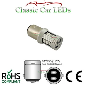 1 x 6V BAY15D RED COMBINED STOP/TAIL LED LLB384 MOTORCYCLE MOTORBIKE SCOOTER - Picture 1 of 2