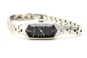 Seiko 13 mm blaues Zifferblatt silberfarbene Damenuhr 1320-5339 benötigt Batterie - Bild 1 von 5
