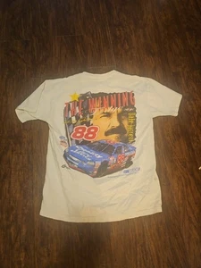 Camicia vintage bianca The Winning Edge Dale Jarrett NASCAR #88 auto Ford grande  - Foto 1 di 5