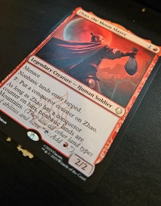 Tarjeta Magic the Gathering de Zhao, the Moon Slayer 162 - Imagen 1 de 3