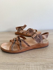 Chaco Fallon Leather Sandals Women’s Sz 9 Outdoor Trail Strappy Toasted Brown - Picture 1 of 6