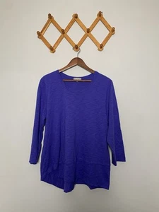 Neu mit Mängeln Habitat Kleidung zum Leben in blau Baumwolle Langenlook Shirt Top Gr. L - Bild 1 von 9