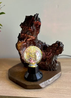 Tischlampe - Handgefertigte Tischlampe Aus Treibholz.  - Bild 1 von 4