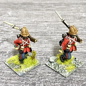 2x 28mm 24th Regiment Of Foot Painted Metal Miniatures Zulu 1879 Wargames #33 - Bild 1 von 4
