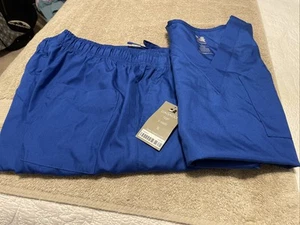 Dagacci Scrubs Unisex Set, NEW WITH TAG, Royal Blue , Size SMALL Pants and Top - Picture 1 of 5