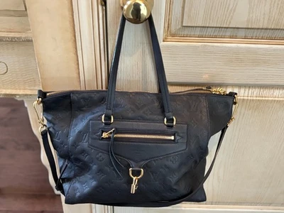 Bolso de Mano Louis Vuitton Empreinte Lumineuse PM de Cuero Azul Marino con Correa Cruzada Foto 1 de 4
