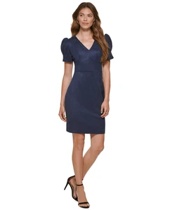 DKNY Damen Kunst-Wildleder Mini Etui-Kleid Größe 16 - Bild 1 von 3