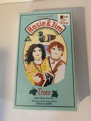 Rosie And Jim VHS Video Tape Trees And Other Stories 1990s John Cunliffe Vintage - Image 1 of 3