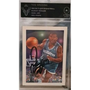 1991-92 Fleer Basketball Muggsy Bogues Autographed Card #505 - Picture 1 of 1