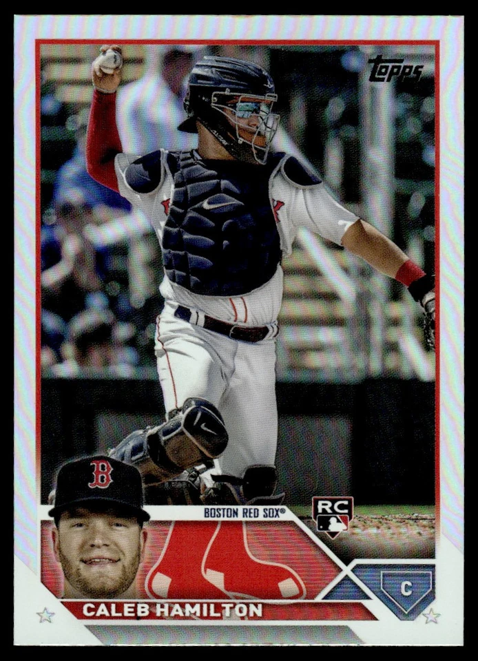 2023 TOPPS SILVER FOIL Caleb Hamilton Rookie Boston Red Sox #US160 - Image 1 of 2