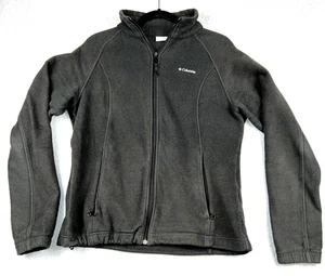 Columbia Women's XL Black Fleece Jacket Full Zip Outdoor Layer Style 1348 - Picture 1 of 17