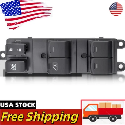 Interruptor de ventana principal para Nissan Frontier Xterra 2006-2015 lado del conductor delantero izquierdo Foto 1 de 4