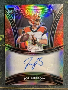 Joe Burrow RC Panini Select Signatures Prizm SS-JBU 2020 Select Football 2020 - Imagen 1 de 2