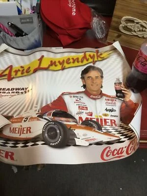 VINTAGE RACING POSTER ~ Indy 500 Arie Luyendyk Original 9 X 9 - Image 1 of 3
