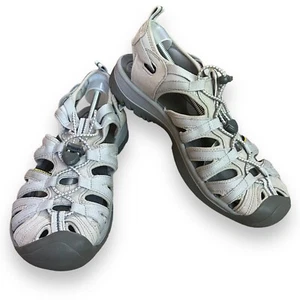 KEEN Whisper Sport Sandals Womens Sz 10.5 Off White Waterproof Closed Toe Hiking - Imagen 1 de 9