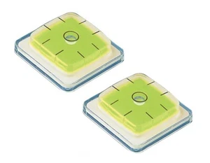 RV Designer E403, RV Bubble Level, 1-3/4" x 1-3/4", White, Set Of 2 - Foto 1 di 2