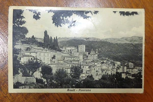 Card Roma Arsoli Panorama Viaggiata Of 1936 Farthing Subalpina Ccc - Bild 1 von 1