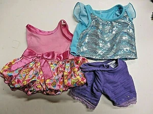 Build a Bear BABW Niñas Lote Top Pantalones Cortos Bonito Vestido - Imagen 1 de 3
